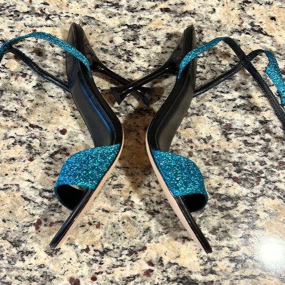 Marc Fisher Metallic Fabric Heels - Picture 8 of 10